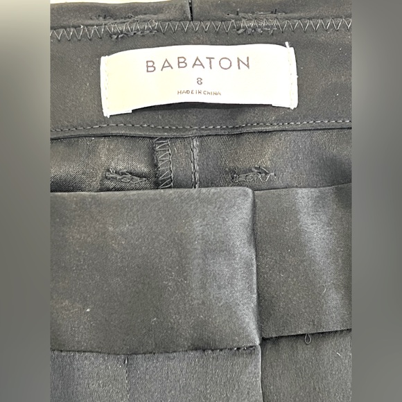 Aritzia Babaton refined cargo satin pants in black size 8 - Picture 7 of 11